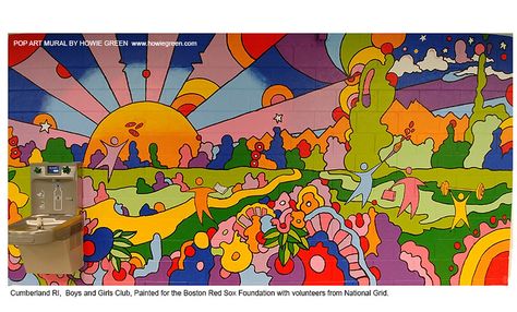 Street Murals Inspiration, Pop Art Mural, Volunteer Wall, Hallway Mural, Alexandra Park, Mural Art Design, National Grid, School Murals, Street Mural