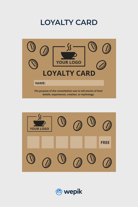 Coffee Shop Loyalty Card Design, Cafe Marketing Ideas, Loyalty Cards Ideas, Loyalty Card Coffee, Coffee Template, Loyalty Card Design, Coffee Poster Design, Coffee Shop Logo Design, Cafe Cards