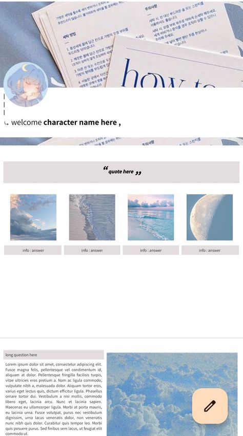 https://discord.gg/aKCRwmNc5j Google Doc Character Template, Google Sites Ideas Aesthetic Portfolio, Aesthetic Google Docs Template, Google Docs Aesthetic Notes, Google Sites Ideas Aesthetic, Doc Aesthetic, Notion Themes, Google Docs Templates, Notion Inspiration