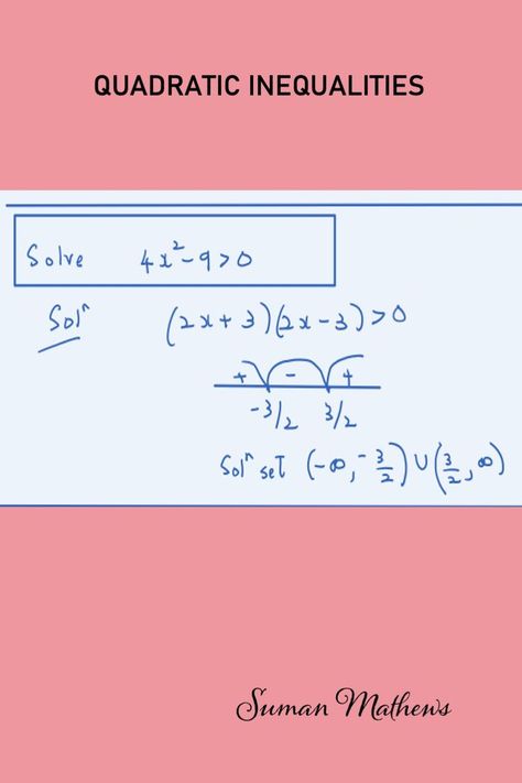 To learn more about quadratic inequalities, visit my blog Quadratic Inequalities, Quadratic Equations, Study Course, Home Study, Dont Understand, Equations, Fix It, My Blog, Sign Up