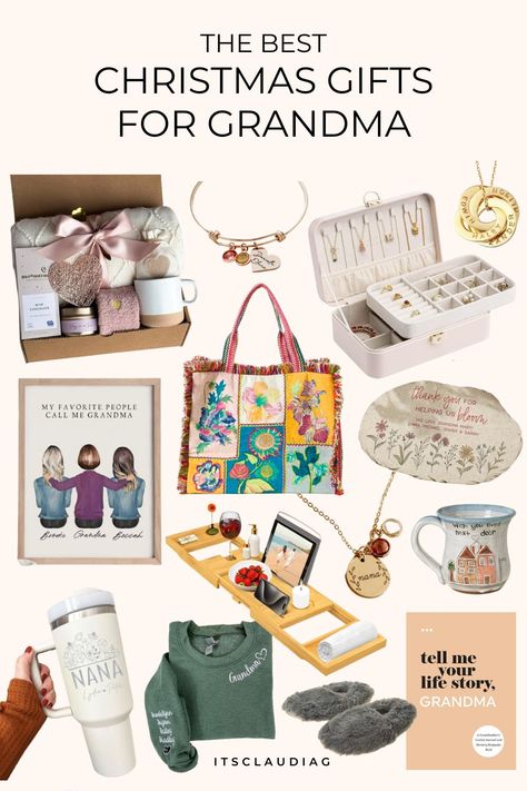 Christmas gift ideas for grandma are the BEST! I got my grandma one of these Christmas gifts for grandmother and she absolutely adored it! Saving for this year. Christmas Gift Ideas For Grandma, Gift Ideas For Grandma, Grandmother Christmas Gift, Grandpa Christmas Gifts, Presents For Grandma, Gifts For Mom From Daughter, Amazing Christmas Gifts, 20th Birthday Gift