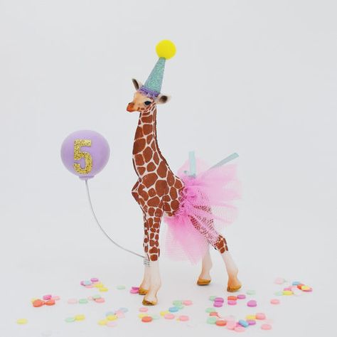 Party Animal Cake Toppers with Party Hats, Tutus and Balloons – Little Miss Charlie Party Animal Figurines, Birthday Yard Signs Lawn, Party Animal Birthday Theme, Animal Party Hats, Plastic Animal Crafts, Fiesta Themed Party, Animal Cake Toppers, Party Animal Cake, Horse Cake Toppers