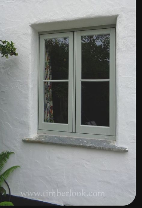 Casement Windows Exterior, Cottage Windows, Timber Windows, Cottage Renovation, Cottage Exterior, House Extension Design, Window Color, Upvc Windows, Cottage Interiors