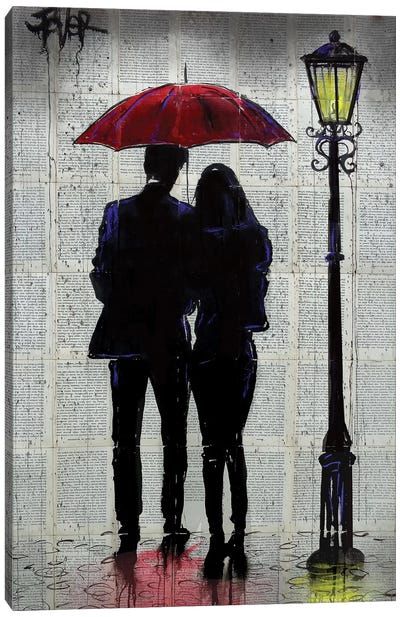 Canvas Prints by Loui Jover | iCanvas Loui Jover, Rain Rain, Street Light, In The Rain, The Rain, Umbrella, Canvas, Art