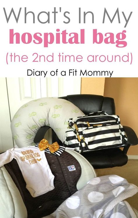 What's In My Hospital Bag {The Second Time Around} - Diary of a Fit Mommy 5 Weeks Pregnant, Diary Of A Fit Mommy, Labor Hospital Bag, My Hospital Bag, Don Pedro, Hospital Bag Checklist, Mommy Workout, Baby Sleep Problems, Baby Prep