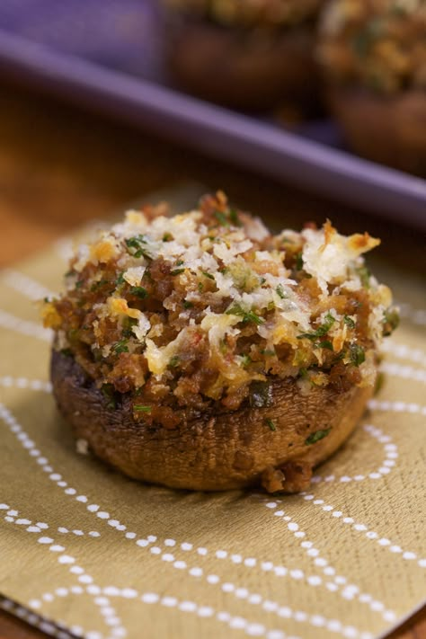 Stuff Mushrooms With Sausage, Baked Mushrooms Oven Stuffed, The Best Stuffed Mushrooms, Thanksgiving Stuffed Mushrooms, Bacon Cheese Stuffed Mushrooms, Stuffing Stuffed Mushrooms, Stuffed Mushrooms With Sausage, Italian Sausage Stuffed Mushrooms, Best Stuffed Mushrooms