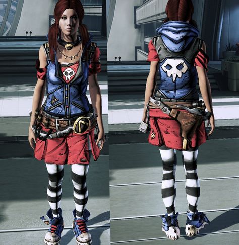 Gaige the Mechromancer outfit for Femshep. -Credits- Game: Borderlands 2: Mechromancer DLC Developed by: Gearbox Software Published by: 2K Games Borderlands Gaige, Borderlands Art, Uncharted, Borderlands, Car Stuff, Cosplay Ideas, Festival Outfit, New Outfits, Crossover