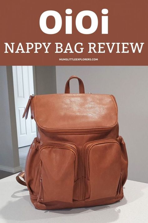 Oioi Faux Leather Nappy Bag Backpack Review 2021 Double Prams, Nappy Backpack, Nappy Bag Backpack, Nappy Bags, Stroller Straps, Backpack Reviews, Faux Leather Backpack, Nappy Bag, Bottle Warmer