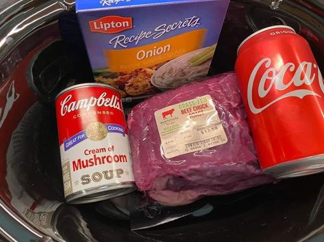 Woman claims bunging a can of Coke and beef in a slow cooker is the key to the perfect roast Coke Roast, British Dinner, Roast Beef Crock Pot Recipes, Can Of Coke, Perfect Roast Beef, The Best Roast, Crockpot Roast Recipes, Best Roast, Pot Roast Crock Pot Recipes