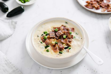 Jalapeno Popper Chicken Soup | Peace Love and Low Carb Jalapeno Popper Chicken Soup, Recipes Using Chicken, Popper Soup, Keto Chicken Bacon, Low Carb Chicken Soup, Keto Chicken Soup, Peace Love And Low Carb, Popper Chicken, Creamy Jalapeno