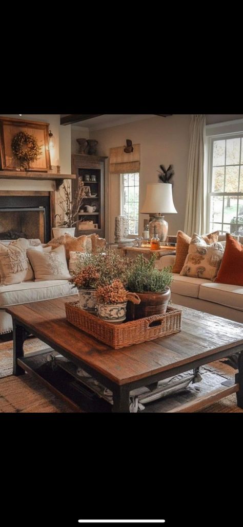 Living Rooms With Tv, Hobby Lobby Farmhouse Decor Living Room, Hobby Lobby Farmhouse Decor, Glam Livingroom, Hobby Lobby Farmhouse, Leather Couch, Farmhouse Decor Living Room, Lounge Room, Living Room Coffee Table