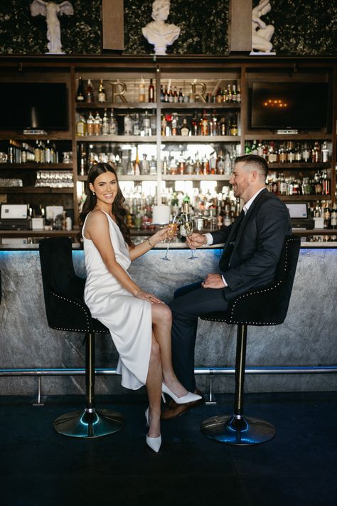 Bar Photoshoot Ideas Couple, Bar Couple Photoshoot, Fiance Photoshoot, Bar Wedding Photos, Husband And Wife Photoshoot, Wife Photoshoot, One Year Photoshoot, Bar Engagement Photos, Bar Photoshoot