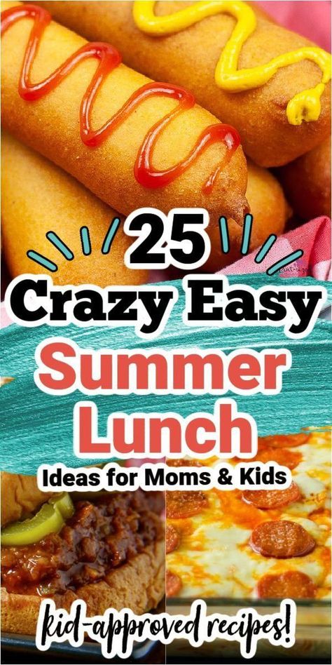 Lunch Ideas For Moms, Easy Summer Lunch Ideas, Lunch Recipes For Kids, Summer Lunch Ideas, Summer Lunch Recipes, Fun Kid Lunch, Easy Lunches For Kids, Kid Approved Meals, Easy Summer Dinners