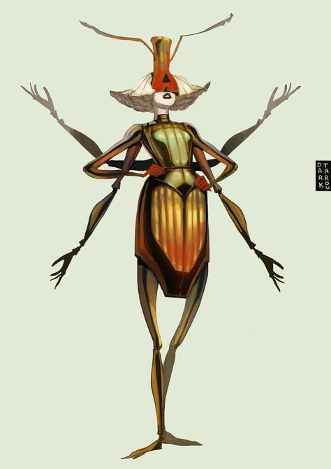 Beetle Girl, Girl Doodle, Jungle Juice, Alien Concept Art, Creature Concept Art, Creature Concept, Character Ideas, Fairy Art, Monster Girl