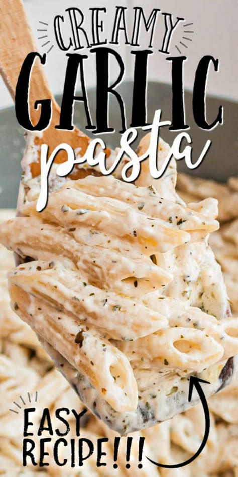 Not Many Ingredients Dinner, Pasta And White Sauce, Healthy Pasta Ideas For Dinner, Easy Yummy Dinners Healthy, Simple But Delicious Recipes, Pasta Dishes With White Sauce, Easy Dinner Recipes No Chicken, Chicken And White Sauce Pasta, Pasta Dishes White Sauce