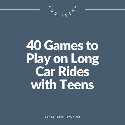 Games To Play On Long Car Rides, Fun Games To Play In The Car, No Wifi Games For Long Car Rides, Car Games For Teens, Long Car Ride Activities, What To Do On A Long Car Ride, Games To Play In The Car, Games For Long Car Rides, Road Trip Games For Teens