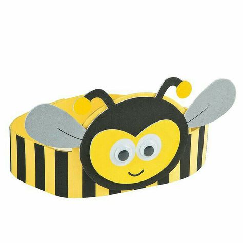 Bee Headband Craft, Bees For Kids, Bee Headband, Bee Crafts For Kids, Diy Photo Booth Props, Bee Activities, Bee Classroom, Bee Images, Headband Crafts