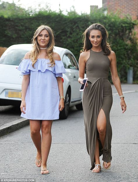 Two of a kind! She said her little sister is a mini version of herself. And the family resemblance was clear to see as Megan McKenna, 23, took  Milly, 17, out to film TOWIE on Friday Towie Style, Khloe Kardashian Outfits, Megan Mckenna, Younger Sibling, Style Moodboard, Kardashian Outfit, Two Of A Kind, Vogue Wedding, Lovely Legs