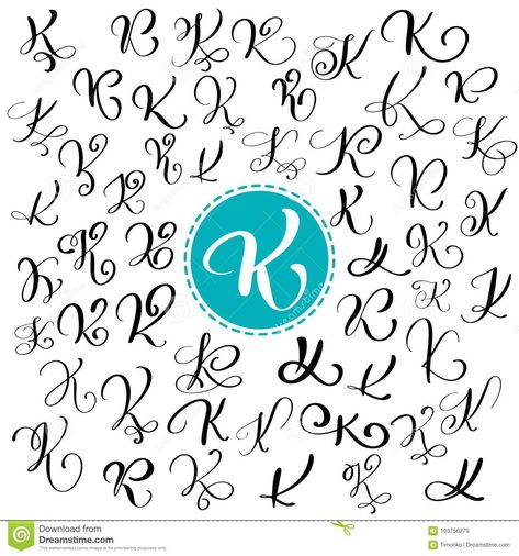 Lettering Alphabet Handwritten, K Calligraphy, Letter K Font, Logo Packaging Design, Font Aesthetic, Flourish Calligraphy, Font Cursive, Calligraphy Script Fonts, The Letter K