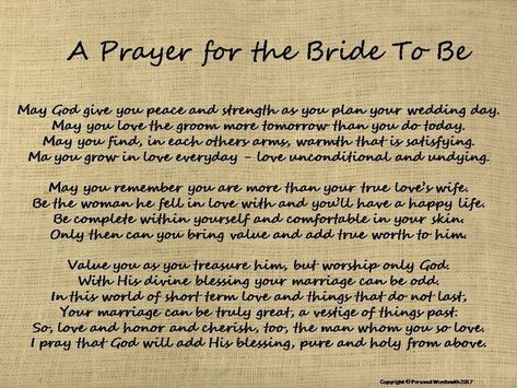 Other Words For Beautiful, Words For Beautiful, Bride To Be Quotes, Wedding Reading, Wedding Prayer, Wedding Blessing, Printable Prayers, Wedding Readings, Advice For Bride