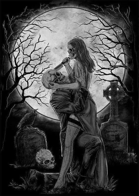 Romantic Spooky Art, Scary Romance Aesthetic, Horror Pulp Art Wallpaper, Dark Fantasy Love Art, Spooky Couple Wallpaper, Goth Couple Drawing, Gothic Romance Wallpaper, Goth Love Art, Romantic Goth Aesthetic Wallpaper