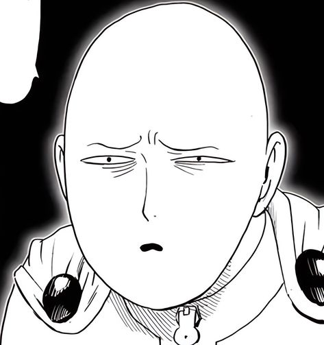 One Punch Man Panels, Saitama Funny Face, Manga Funny Face, Saitama Icons, Saitama Manga, Saitama Genos, Punch Manga, One Pun, Caped Baldy