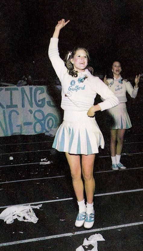 Cheerleader Uniforms, Bobby Socks, Folk Culture, School Cheer, Rockford Illinois, 80s Girl, American High School, Cheerleading Pictures, Cute Cheerleaders