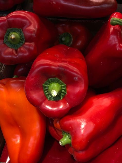 Red Bell Pepper, Bell Pepper, Red Aesthetic, Stuffed Bell Peppers, Red Velvet, Velvet, Stuffed Peppers, Red