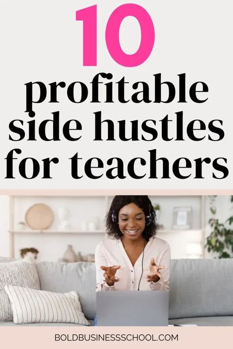 Looking to make money as a teacher? This list with side hustles for teachers is your roadmap to turning your passion for education into a flourishing and fulfilling side hustle. Teacher Side Hustles, Side Hustles For Teachers, Work From Home Careers, Entrepreneur Ideas, Special Ed Teacher, Curriculum Design, Female Teacher, Curriculum Development, Legitimate Work From Home