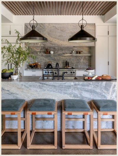 Modern Manor, House Of Jade Interiors, Remodel House, Kitchen Island With Sink, Kitchen Pantry Design, Gray Marble, White Cabinetry, Transitional Kitchen, Pantry Design