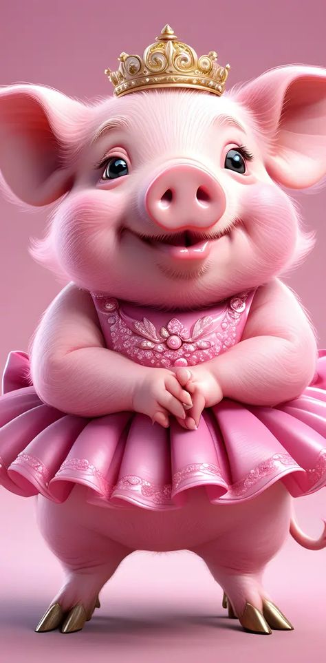 Cute Pig Wallpaper Iphone, Cute Pig Wallpaper, Pig Wallpaper, Pig Drawing, Pig Illustration, Free Photo Frames, Cute Pig, Floral Wallpaper Phone, Miss Piggy