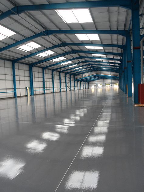 PumpFlor™ ResinFlor™ EP HB industrial flooring Border2 Warehouse Design Architecture, Industrial Shed Design, Warehouse Design Exterior, Modern Warehouse Design, Industrial Warehouse Design, Industrial Building Design, Aluminum Garage, Modern Warehouse, Metal Building Designs