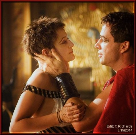 James Purefoy (Marc Antony) and Lyndsey Marshal (Cleopatra) Rome Series, Rome Hbo, Rome Tv Series, Antony And Cleopatra, Kevin Mckidd, Ray Stevenson, Mark Antony, James Purefoy, Uk Actors