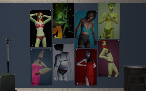 Mod The Sims - Supernatural pin-up posters Sims 2 Clutter Cc, Sims 2 Advertisement, Sims 2 Grunge, Sims 2 Functional Objects, Sims 3 Worlds, Supernatural Poster, Female Werewolves, Sims Memes, Sims 2 Sims Download