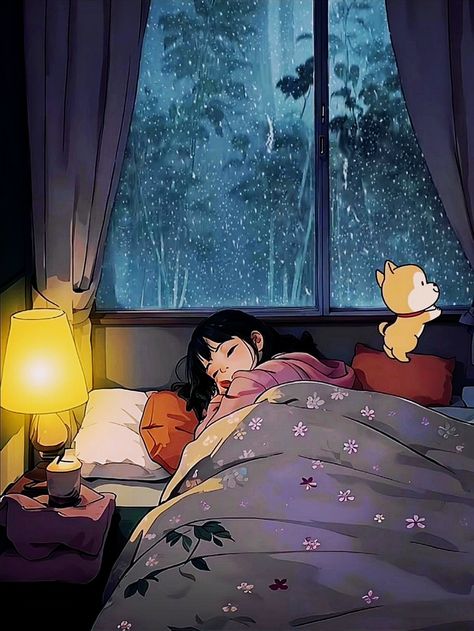 Sleep Core, Rain Wallpapers, Dreamy Artwork, Art Journal Therapy, Cottage Art, Anime Artwork Wallpaper, Cool Wallpapers Art, Dreamy Art, Anime Scenery Wallpaper