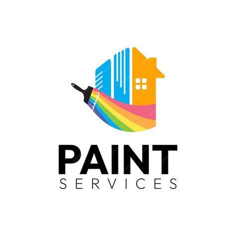 Premium Vector | Construction paint service logo design template Service Logo Design, Painting Logo, Download Background, Service Logo, Art House, Logo Design Template, Construction Company, Design Template, Premium Vector