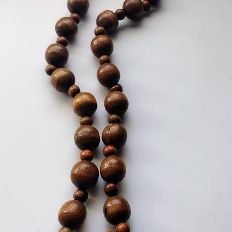 Wooden Bead Necklace Health Prayer, Wooden Bead Necklace, Wooden Bead Necklaces, Bead Necklaces, Wooden Necklace, Wood Necklace, Meditation Yoga, Wood Jewellery, Jewelry Diy