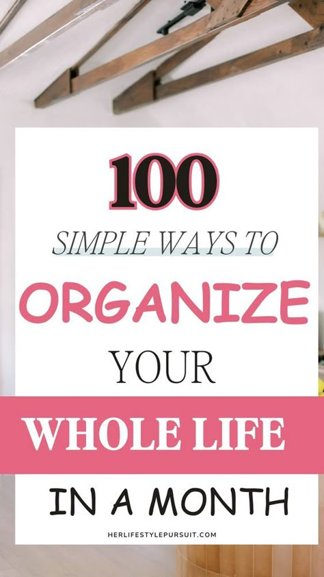 How to organize your life this month without feeling overwhelmed? These are 100 tiny habits to implement so you can be more organized. How to be more organized, Organize your Life, Productive Things to do, Life Organization | Clean house | Get more organized at Home | Things to do at Home | How to be more Organized | Life Management | Organizing Time | Self improvement tips | Life organization hacks | Getting organized | Get my life together | Organization checklist How To Organize Your Life, Married Life Organization, Organization Checklist, Busy Mom Planner, Tiny Habits, How To Be More Organized, Life Planner Organization, Be More Organized, Getting Organized At Home