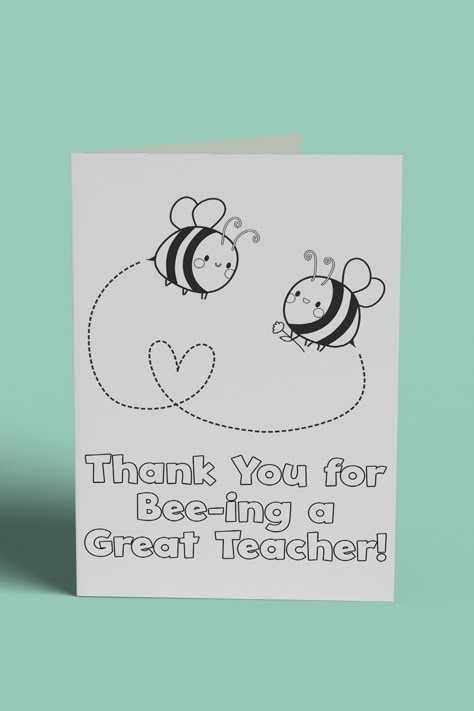 Teacher Appreciation Drawing Ideas, Drawings To Give To Your Teacher, Greetings Card For Teachers, Printable Thank You Cards For Teachers, Cute Drawings For Teachers, Free Printable Teacher Appreciation Card, Card Design For Teacher, Teachers Day Card Printables, Diy Teacher Card