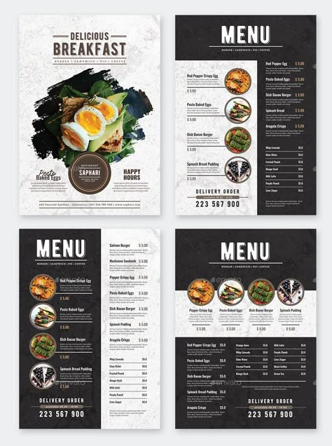 Catering Menu Design, Breakfast Menu Design, Menu Design Layout, Menu Sans Gluten, Menu Design Ideas, Menu Design Inspiration, Cafe Menu Design, Menu Card Design, Menu Layout