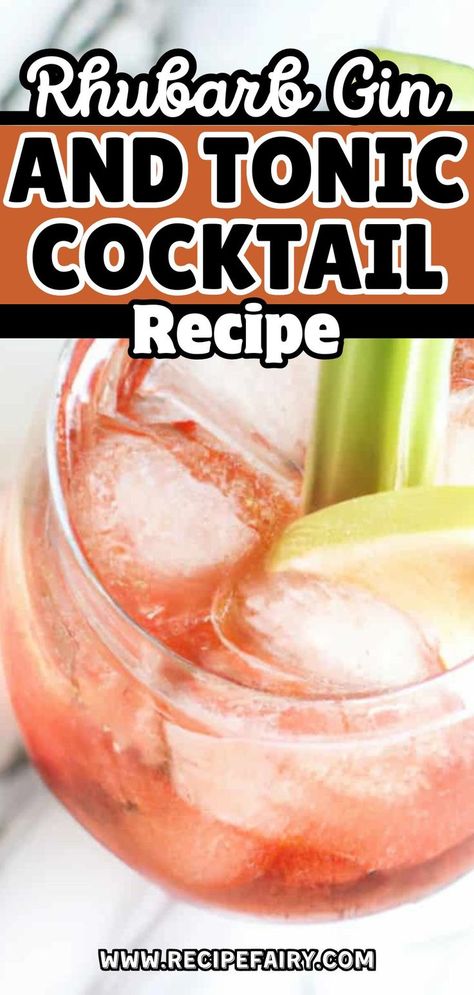 Embrace the flavors of summer with our Rhubarb Gin & Tonic recipe! A delightful twist on a classic cocktail, perfect for warm evenings and sunny celebrations. Refresh your summer sipping game! Rhubarb Gin And Tonic, Gin And Tonic Recipe, Gin Tonic Cocktail, Gin Tonic Recipe, Fresh Rhubarb, Rhubarb Gin, Rhubarb Syrup, Tonic Recipe, Gin Tonic