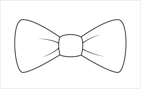 Tie Coloring Page, Clown Bow Tie, Kite Template, Bow Tie Template, Bow Tie Cookies, Tie Template, Happy Birthday Coloring Pages, Bunny Templates, Bowtie Pattern