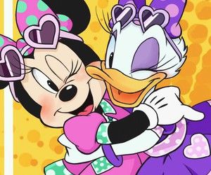 Minnie Y Daisy, Minnie Mouse And Daisy Duck, Minnie Mouse Drawing, Disney Pop Art, Minnie And Daisy, Mickey Mouse Pictures, Gif Disney, Baby Mickey Mouse, Mouse Pictures