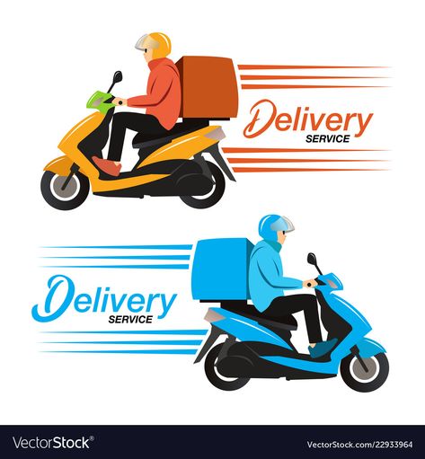 Delivery Service Design, Free Delivery Design, Delivery Service Logo, Delivery Motorcycle, Food Delivery Logo, Motorcycle Vector, Logistics Design, Delivery Logo, Mother Language Day