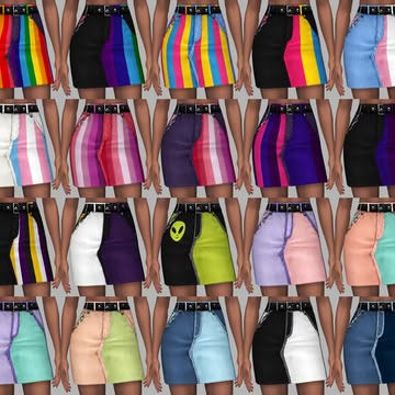 🌈🧡💛💚RAINBOW COLLECTION💙💜🤎🌈 | Saurus on Patreon Sims 4 Cc Pride Clothes, Ts4 Alien Clothes Cc, Sims 4 Cc Weird Core, Sims 4 Cc Goblincore, Sims 2 Alien Cc, Sims 4 Cc Kidcore, Sims 4 Kidcore, Kidcore Clothes, Pride Ideas