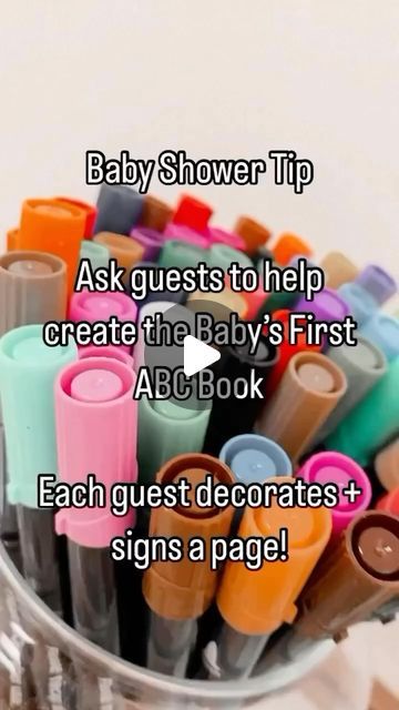 Blushstone Events on Instagram: "Baby Shower Tip! 

This is such a special keepsake item! 

*we offer a printable book on our website! link in bio* 

#babyshower #baby #celebrate #love #momtobe #party #reels #reels #tips #tipsandtricks #partyideas #eventspace #sunday #love" Shower Tips, Abc Book, Printable Books, Instagram Baby, Celebrate Love, Website Link, Event Space, Honey Bee, Link In Bio