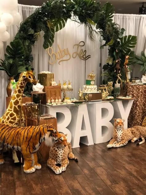 Coming To America Baby Shower Theme, Boy Baby Shower Ideas Black People, Baby Shower Lion King Theme, Lion Theme Baby Shower Ideas, Wild Baby Shower Theme, Baby Shower Ideas Black People, Lion King Baby Shower Ideas, Safari Theme Baby Shower Ideas, Jungle Theme Baby Shower Ideas