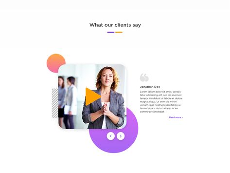Video Testimonial Web Design, Video Testimonial Design, Testimonial Video Design, Customer Testimonials Design, Website Testimonial Design, Client Testimonials Design, Customer Review Design, Testimonials Design Inspiration, Testimonial Graphic