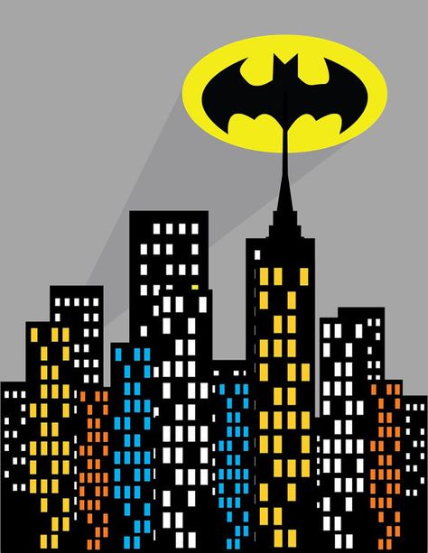 Super Hero Batman Wall Art Printable Instant by PixiePaperSTL Batman Topper, Batman Building, Robin Superhero, Batman Bedroom, Batman Wall Art, Batman Room, Batman Wall, Superhero Nursery, Bat Symbol