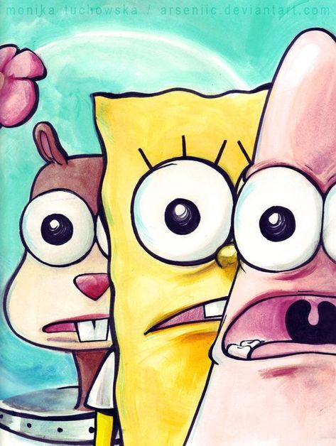 Spongebob Drawings, Spongebob Painting, Disney Art Drawings, Doodle Art Drawing, Easy Canvas Art, Small Canvas Art, Pencil Art Drawings, Art Drawings Sketches Creative, Painting Art Projects